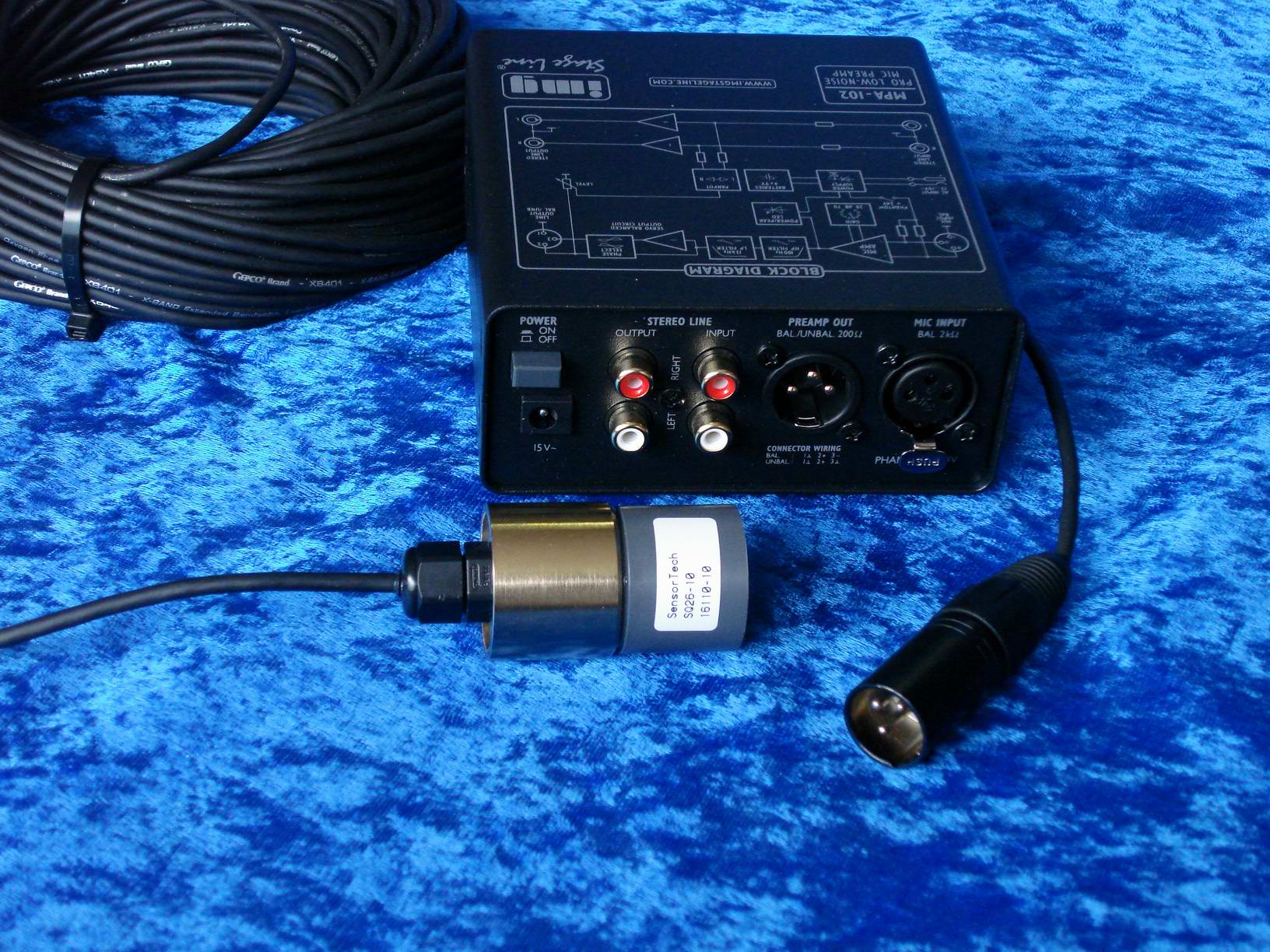 Etec Hydrophone amplifiers, acoustic Pinger detection, hydrophones,  electronic custom design, ortofon vintage gear